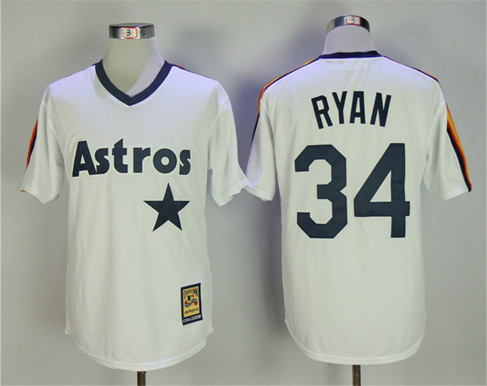 Nolan Ryan Houston Astros white Cooperstown jersey