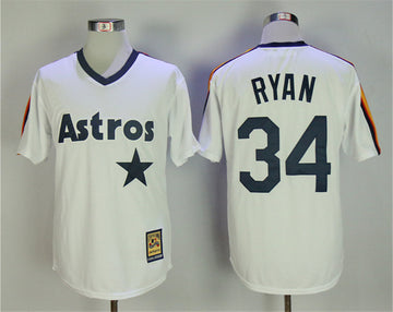 Nolan Ryan Houston Astros white Cooperstown jersey