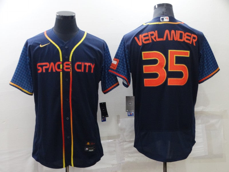 Justin Verlander Houston Astros navy City Connect jersey