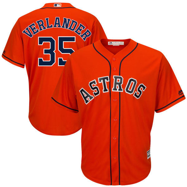 Justin Verlander Houston Astros orange jersey