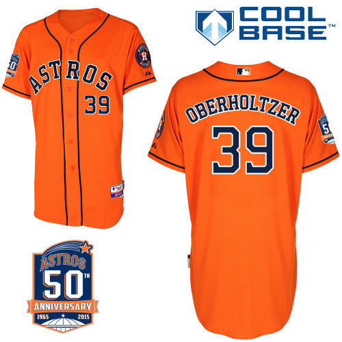 Oberholtzer Houston Astros orange jersey