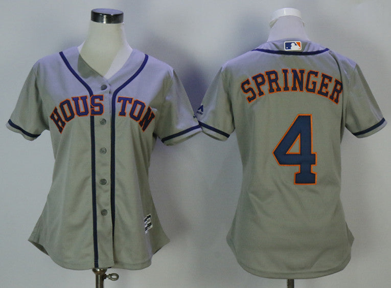 George Springer Houston Astros gray jersey