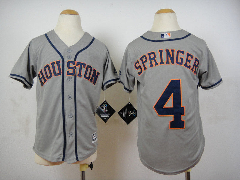 George Springer Houston Astros grey jersey