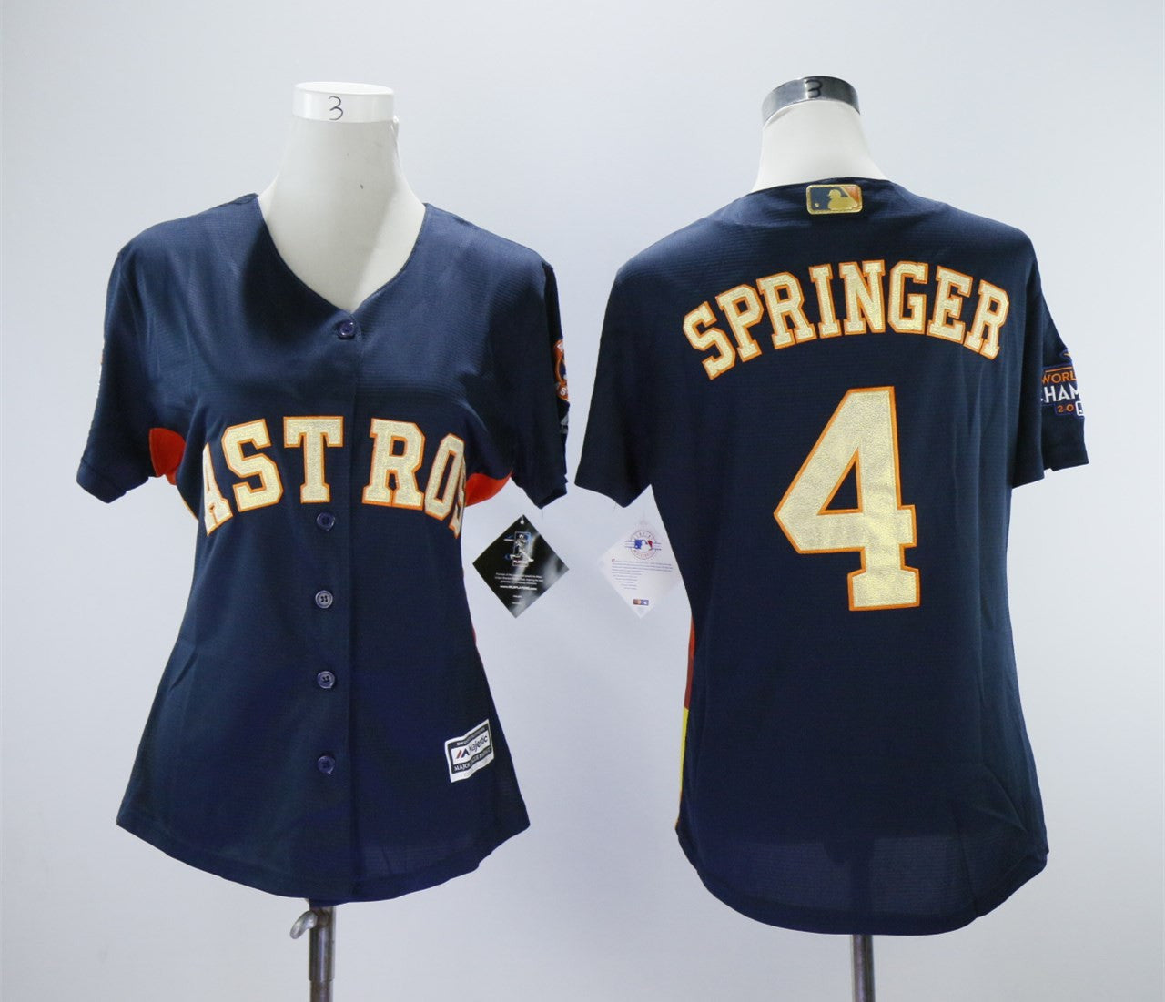 George Springer Houston Astros navy jersey