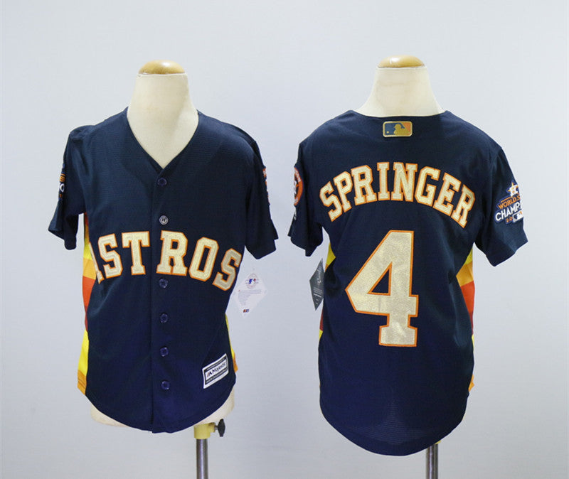 George Springer Houston Astros navy jersey