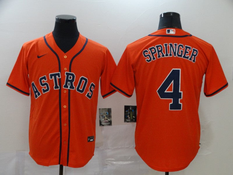 George Springer Houston Astros orange jersey