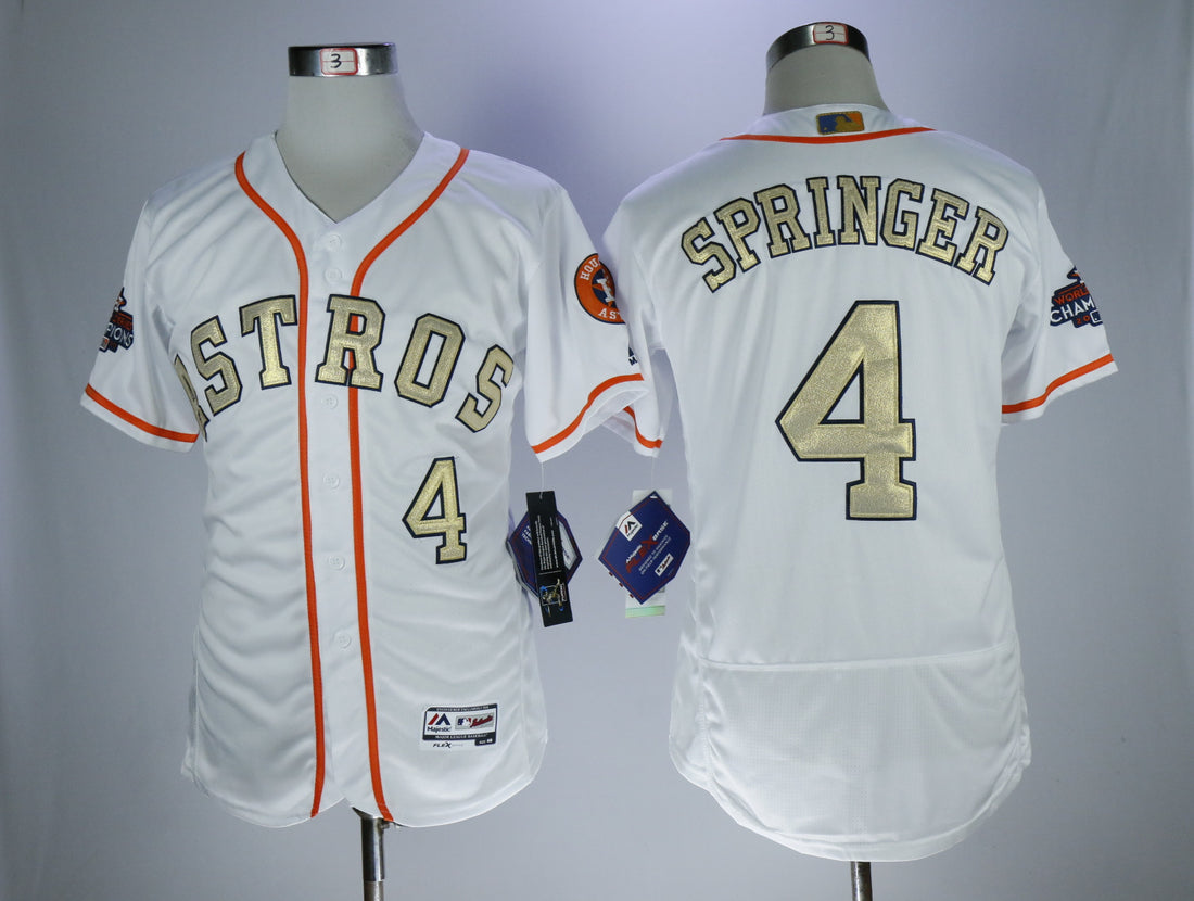 George Springer Houston Astros white jersey