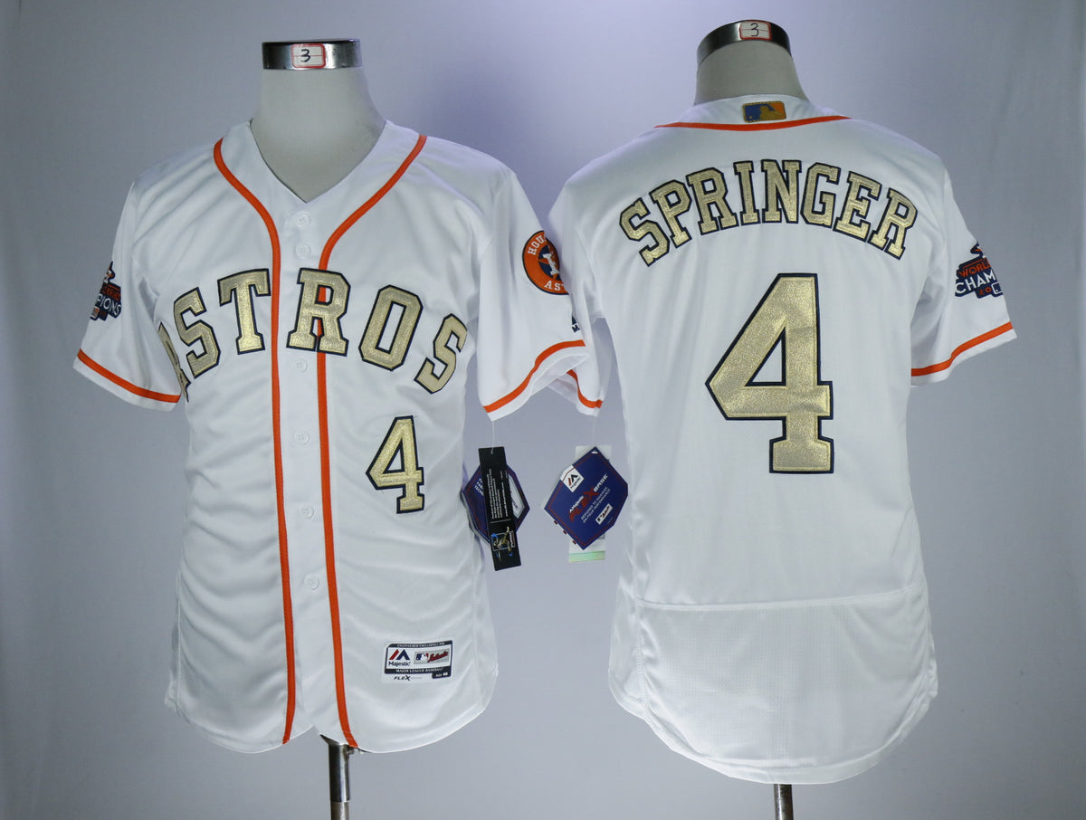 George Springer Houston Astros white jersey
