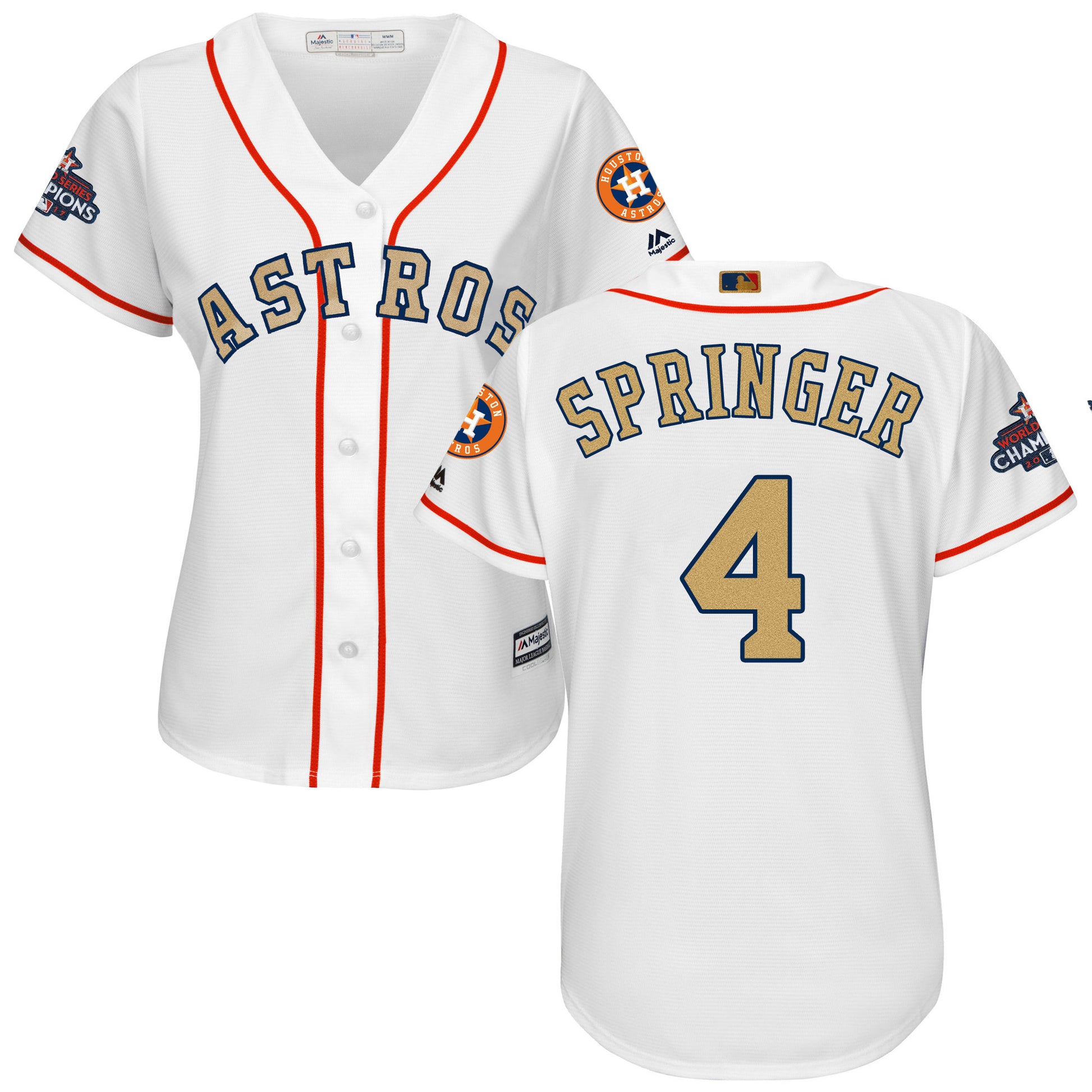 George Springer Houston Astros white jersey