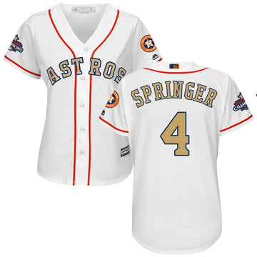 George Springer Houston Astros white jersey