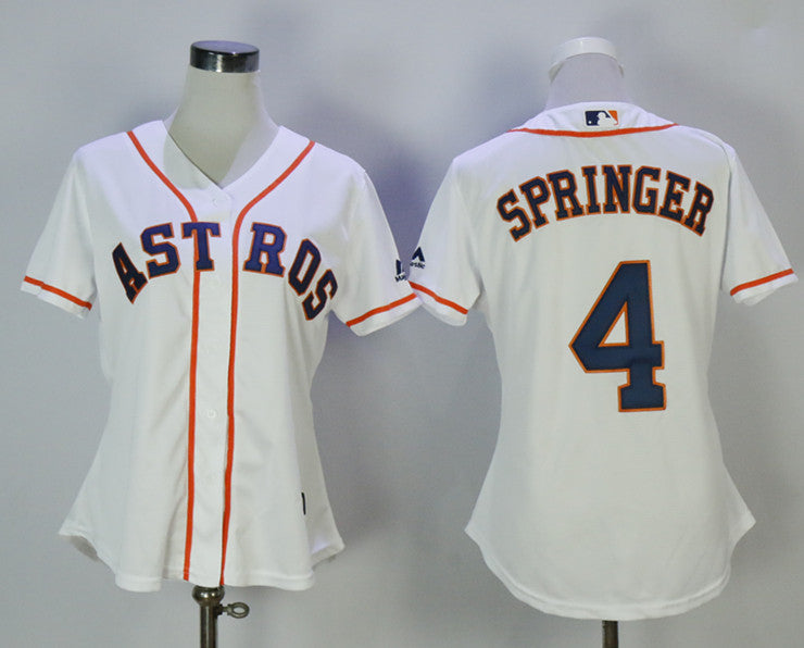 George Springer Houston Astros white jersey