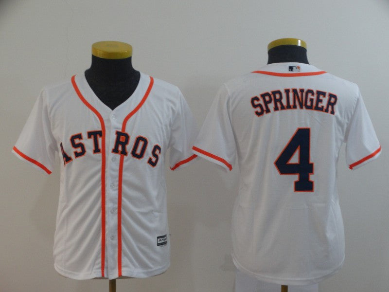 George Springer Houston Astros white jersey