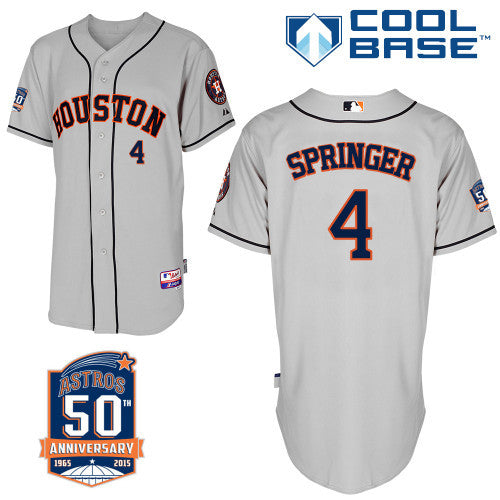 Springer Houston Astros grey jersey