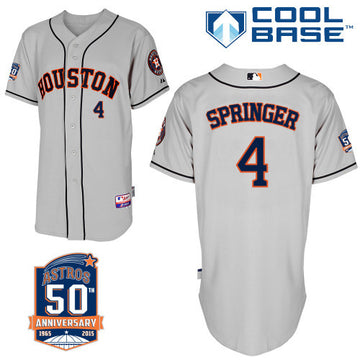 Springer Houston Astros grey jersey
