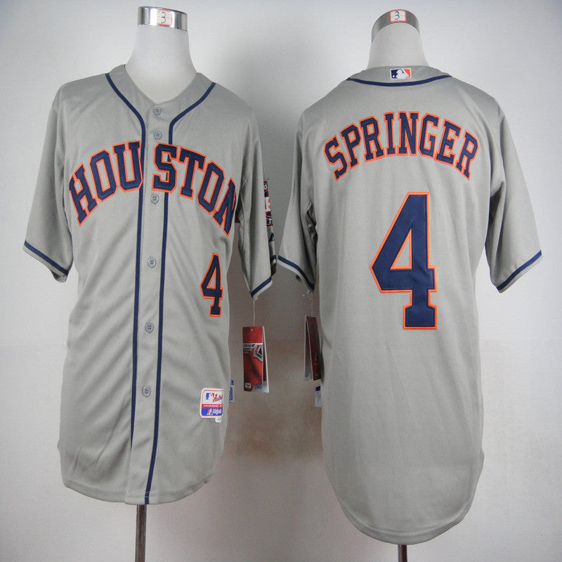 Springer Houston Astros grey jersey