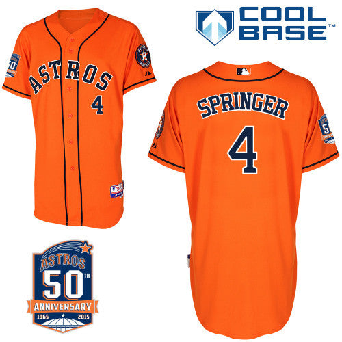 Springer Houston Astros orange jersey