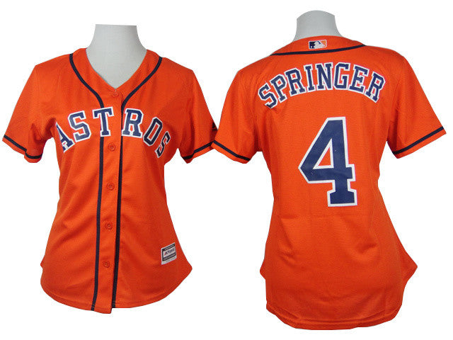 Springer Houston Astros orange jersey