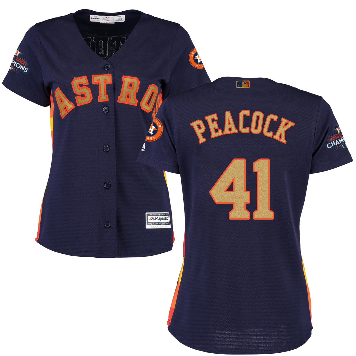 Brad Peacock Houston Astros navy jersey