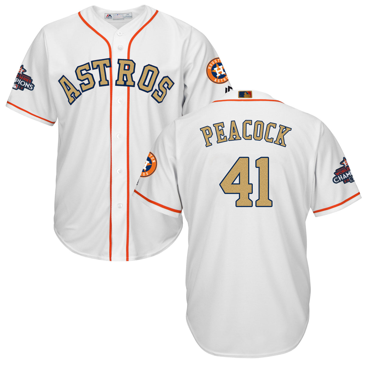 Brad Peacock Houston Astros white jersey