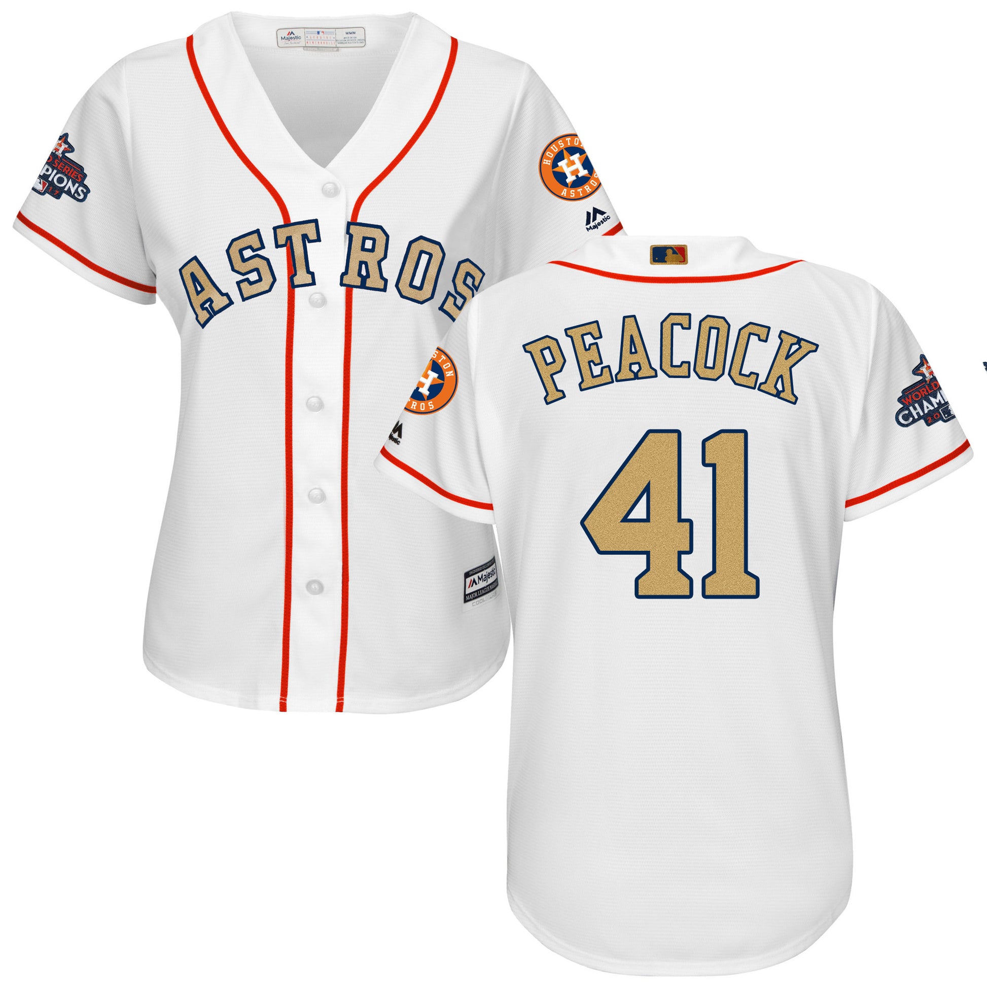 Brad Peacock Houston Astros white jersey