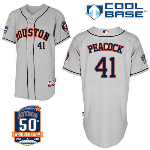 Peacock Houston Astros grey jersey