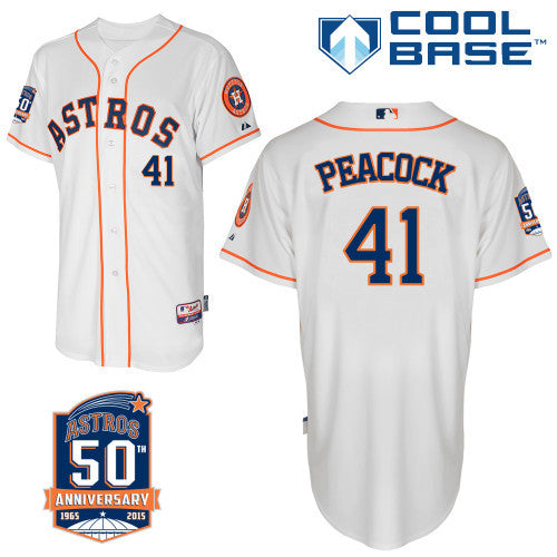 Peacock Houston Astros white jersey