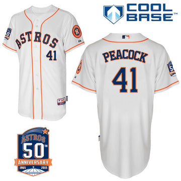 Peacock Houston Astros white jersey
