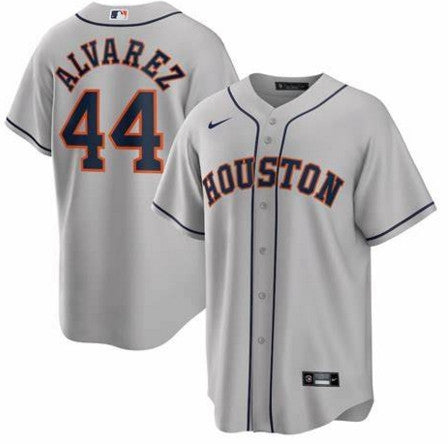 Yordan Alvarez Houston Astros gray jersey