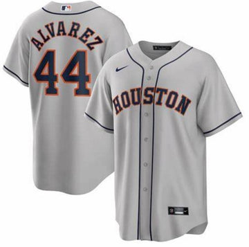 Yordan Alvarez Houston Astros gray jersey