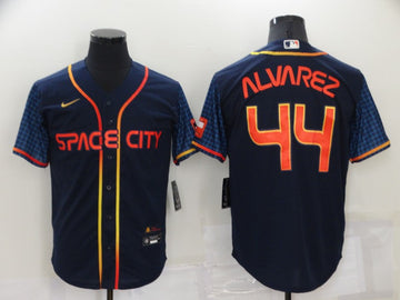 Yordan Alvarez Houston Astros navy City Connect jersey