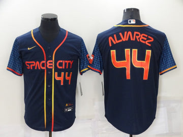 Yordan Alvarez Houston Astros navy City Connect jersey