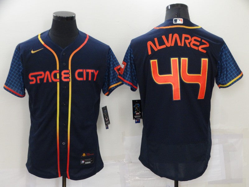 Yordan Alvarez Houston Astros navy City Connect jersey