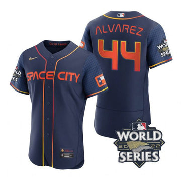 Yordan Alvarez Houston Astros navy City Connect jersey