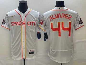 Yordan Alvarez Houston Astros white City Connect jersey