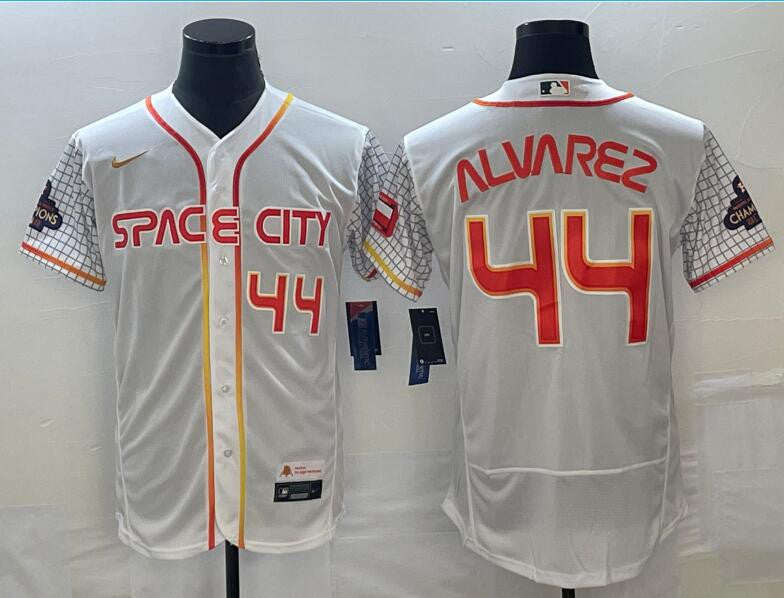 Yordan Alvarez Houston Astros white City Connect jersey