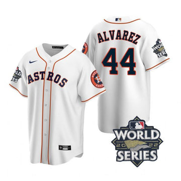 Yordan Alvarez Houston Astros white jersey