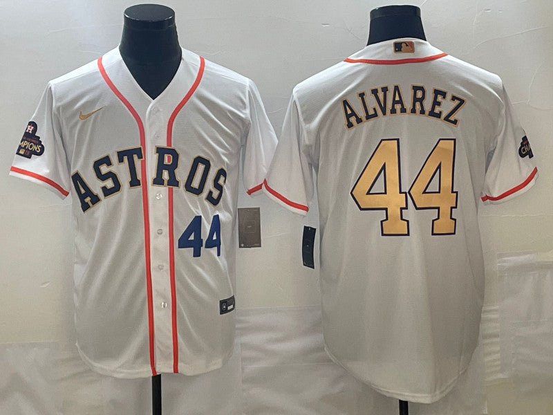 Yordan Alvarez Houston Astros white jersey