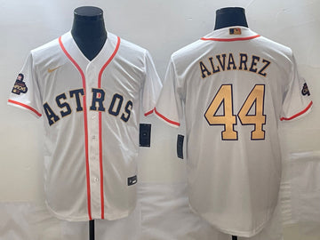 Yordan Alvarez Houston Astros white jersey