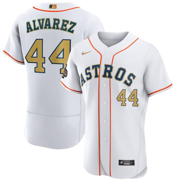 Yordan Alvarez Houston Astros white jersey
