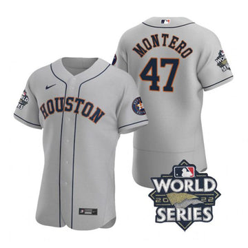 Rafael Montero Houston Astros gray jersey