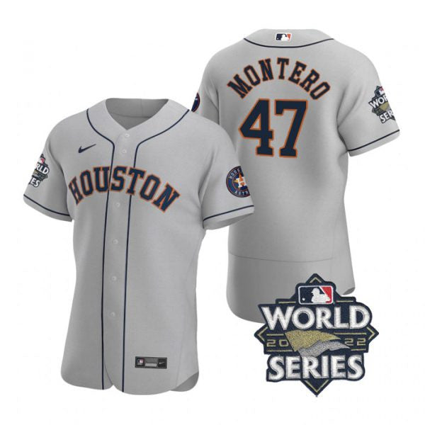 Rafael Montero Houston Astros gray jersey