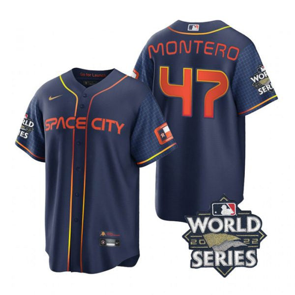Rafael Montero Houston Astros navy City Connect jersey