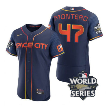 Rafael Montero Houston Astros navy City Connect jersey