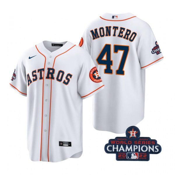 Rafael Montero Houston Astros white jersey