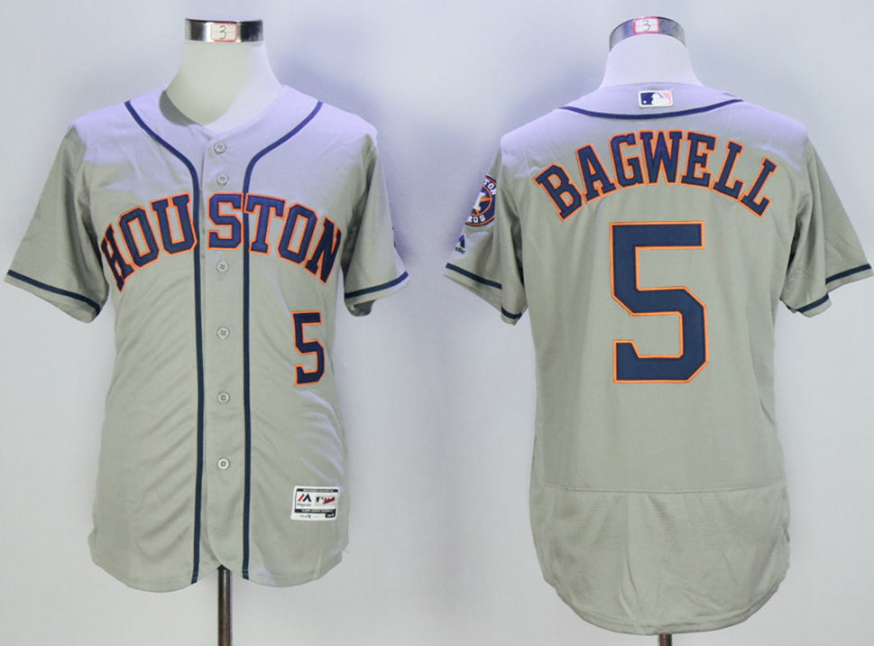 Jeff Bagwell Houston Astros grey jersey
