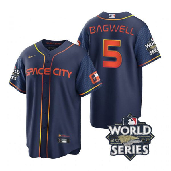 Jeff Bagwell Houston Astros navy City Connect jersey