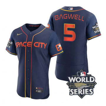 Jeff Bagwell Houston Astros navy City Connect jersey