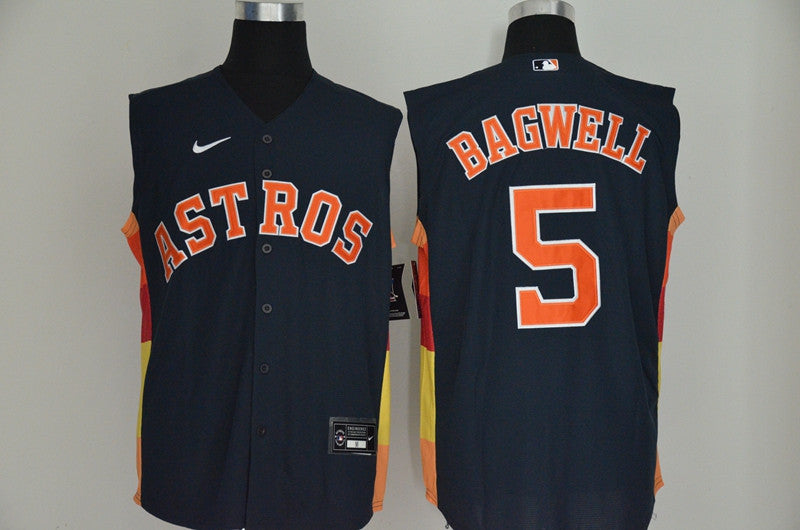 Jeff Bagwell Houston Astros navy jersey