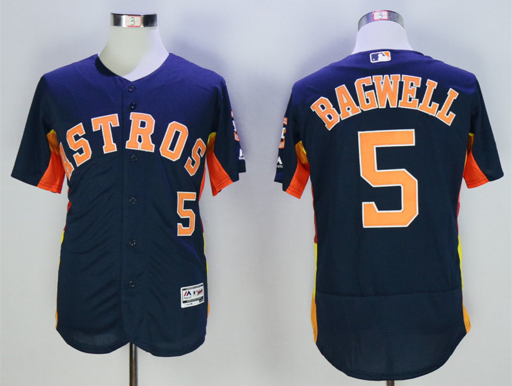 Jeff Bagwell Houston Astros navy jersey