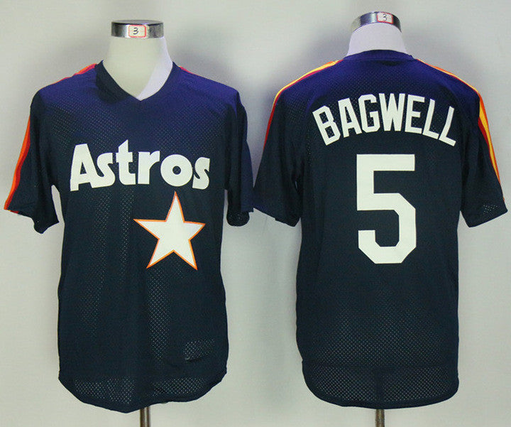 Jeff Bagwell Houston Astros navy jersey
